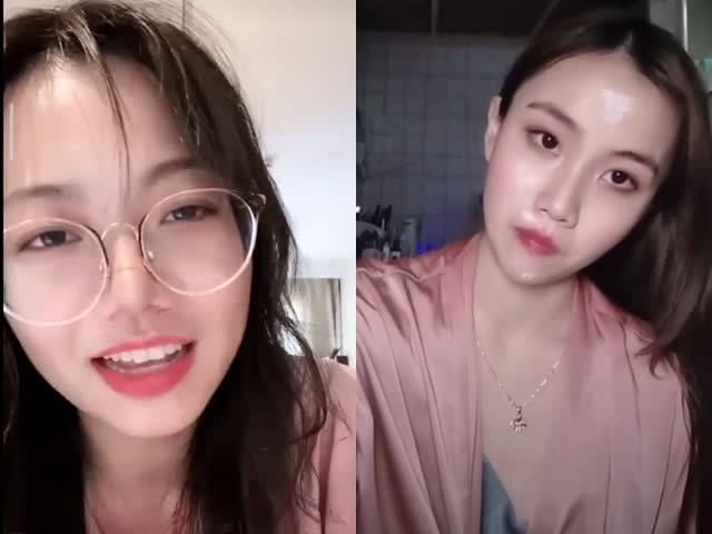 抖音快手直播间意外走光露奶头露阴部