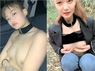 骚劲小妖精-带着挺嫩金发妹子山上玩